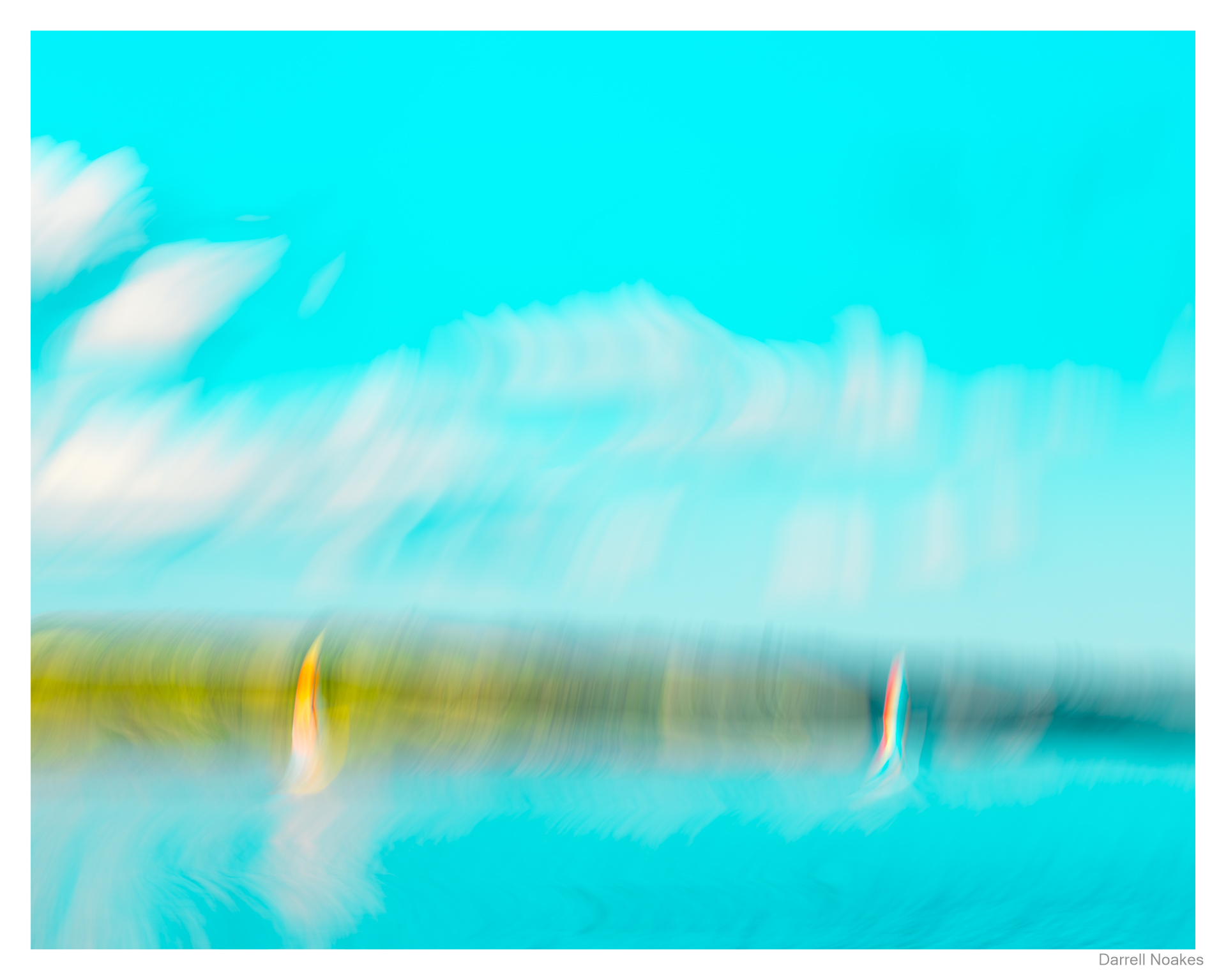 Sailboats Dancing Summer, Manitou Beach, Saskatchewan