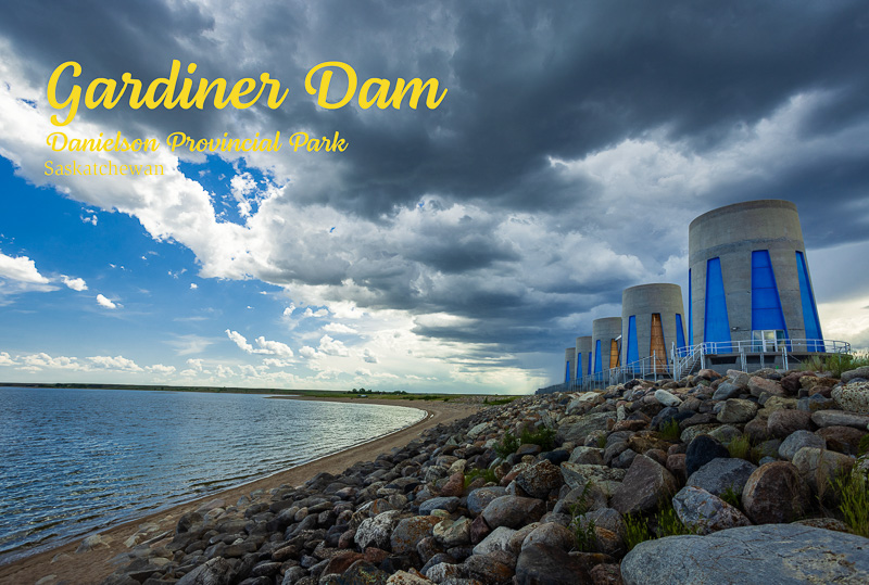 Gardiner Dam, Danielson Provincial Park, Saskatchewan 4×6 postcard