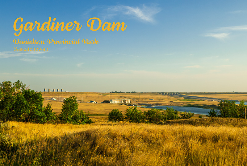 Gardiner Dam, Danielson Provincial Park, Saskatchewan 4×6 postcard