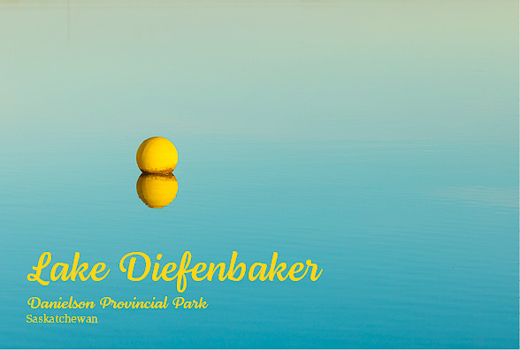 Lake Diefenbaker, Danielson Provincial Park, Saskatchewan 4×6 postcard