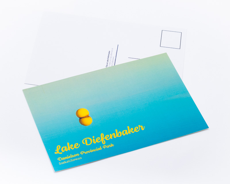 Lake Diefenbaker, Danielson Provincial Park, Saskatchewan 4×6 postcard