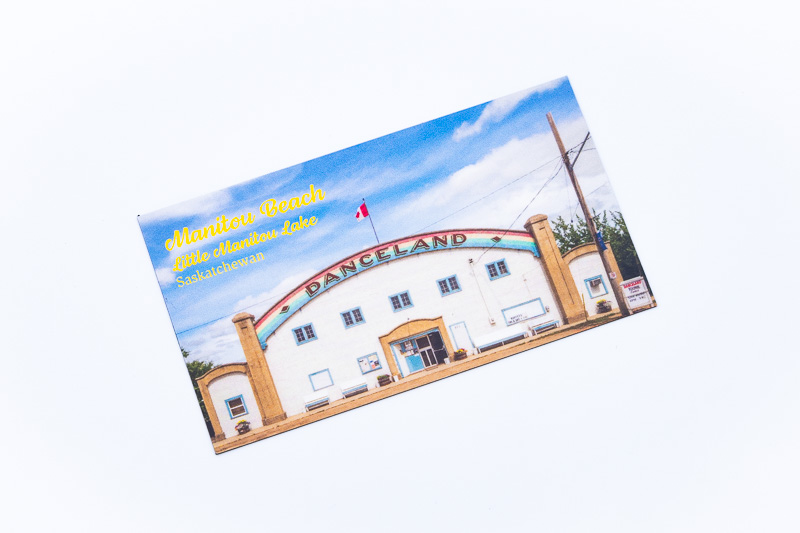 Danceland, Manitou Beach, Little Manitou Lake, Saskatchewan postcard magnet