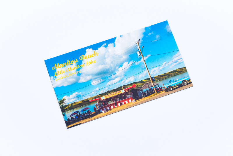 Burgers at the Beach, Little Manitou Lake, small fridge magnet