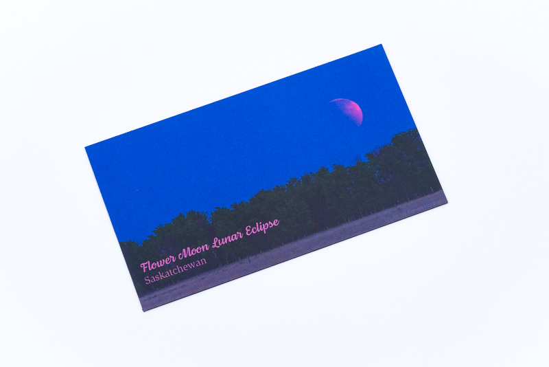 Flower Moon Lunar Eclipse, Saskatchewan small fridge magnet