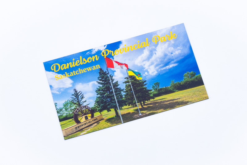 Danielson Provincial Park, Saskatchewan, distant thunderstorm small fridge magnet